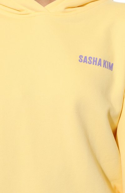 Хлопковый костюм SASHA KIM желтого цвета по цене 26320 руб., арт. УТ-00000566, фото 4 Хлопковый костюм SASHA KIM, арт. УТ-00000566, фото 4