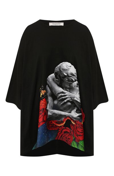 Женская хлопковая футболка VALENTINO, арт. SB0MG03F4WK