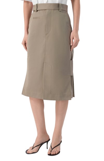 Юбка из хлопка и шелка BOTTEGA VENETA, арт. 858422/V6CM0, фото 3