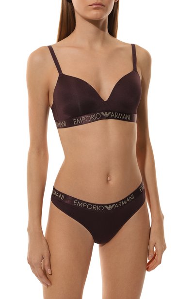 Комплект из двух трусов EMPORIO ARMANI бордового цвета по цене 7650 руб., арт. 163333/4F235, фото 2 Комплект из двух трусов EMPORIO ARMANI, арт. 163333/4F235, фото 2