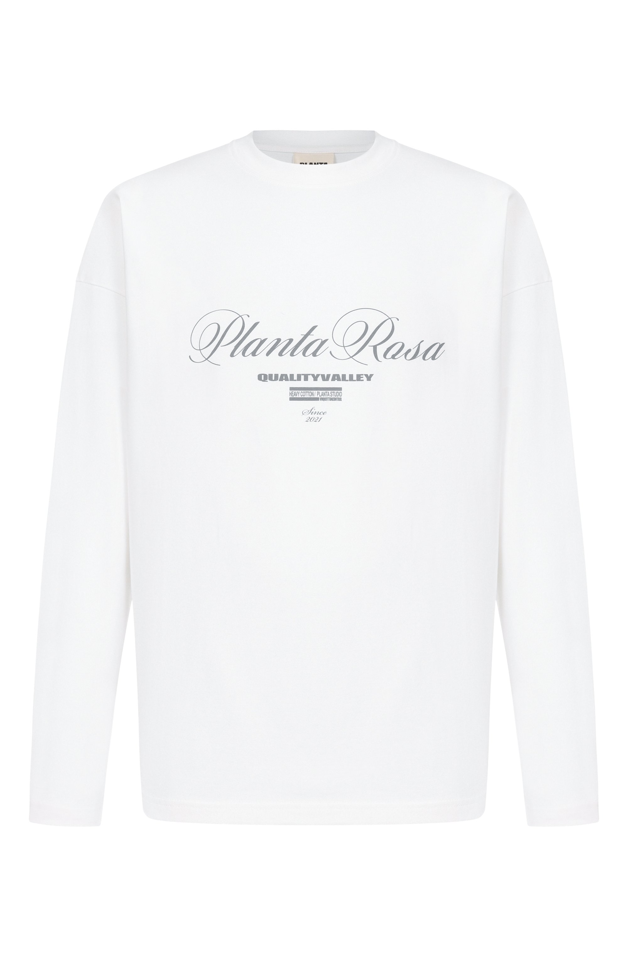 Хлопковый лонгслив PLANTA ROSA белого цвета по цене 14500 руб., арт. PR/L01.1/QUALITY-BOLD/220VELVET, фото 1 Хлопковый лонгслив PLANTA ROSA, арт. PR/L01.1/QUALITY-BOLD/220VELVET, фото 1