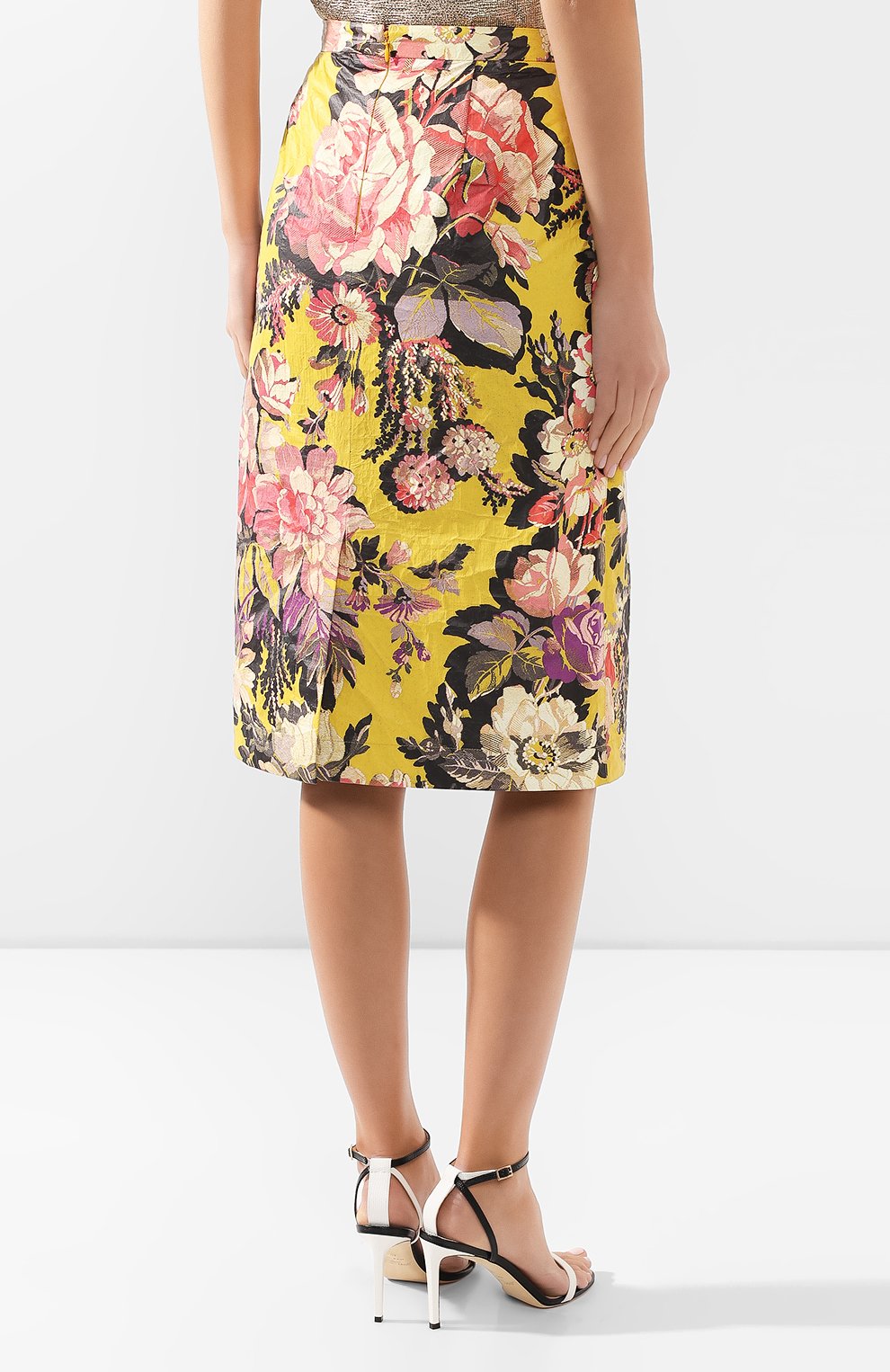 Юбка с принтом DRIES VAN NOTEN разноцветного цвета по цене 49950 руб., арт. 201-10808-9416, фото 4 Юбка с принтом DRIES VAN NOTEN, арт. 201-10808-9416, фото 4