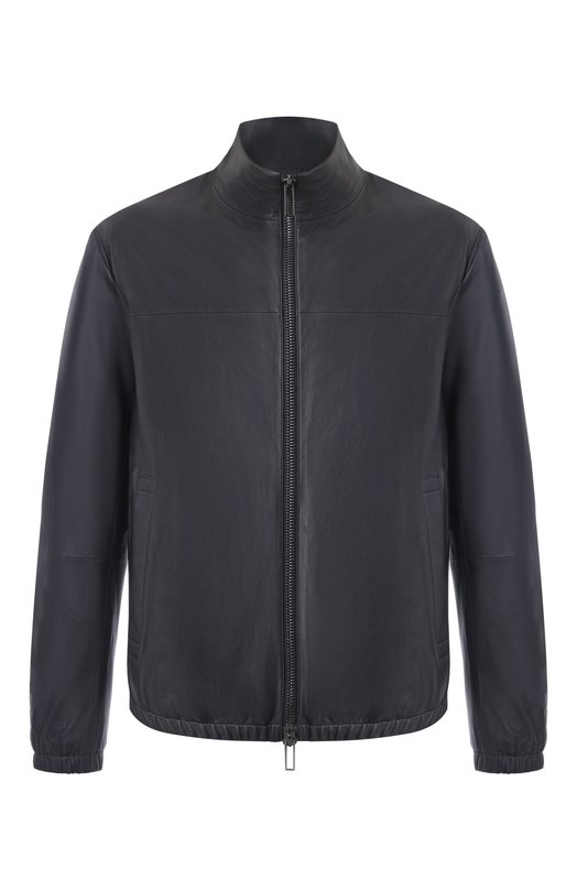 Кожаный бомбер Emporio Armani 01R55P/01P54 Синий 01R55P/01P54