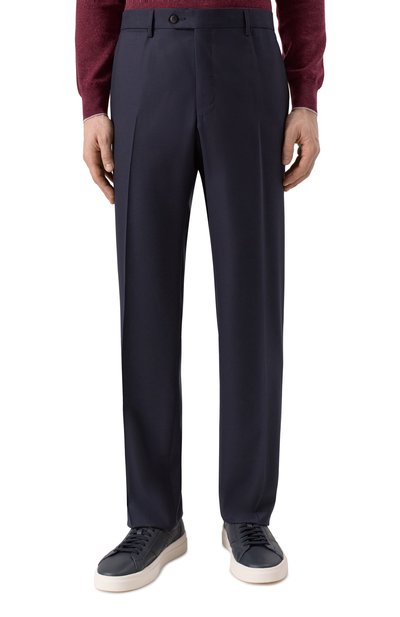 Шерстяные брюки MVST темно-синего цвета по цене 152500 руб., арт. M25.1MM.T409/684, фото 3 Шерстяные брюки MVST, арт. M25.1MM.T409/684, фото 3