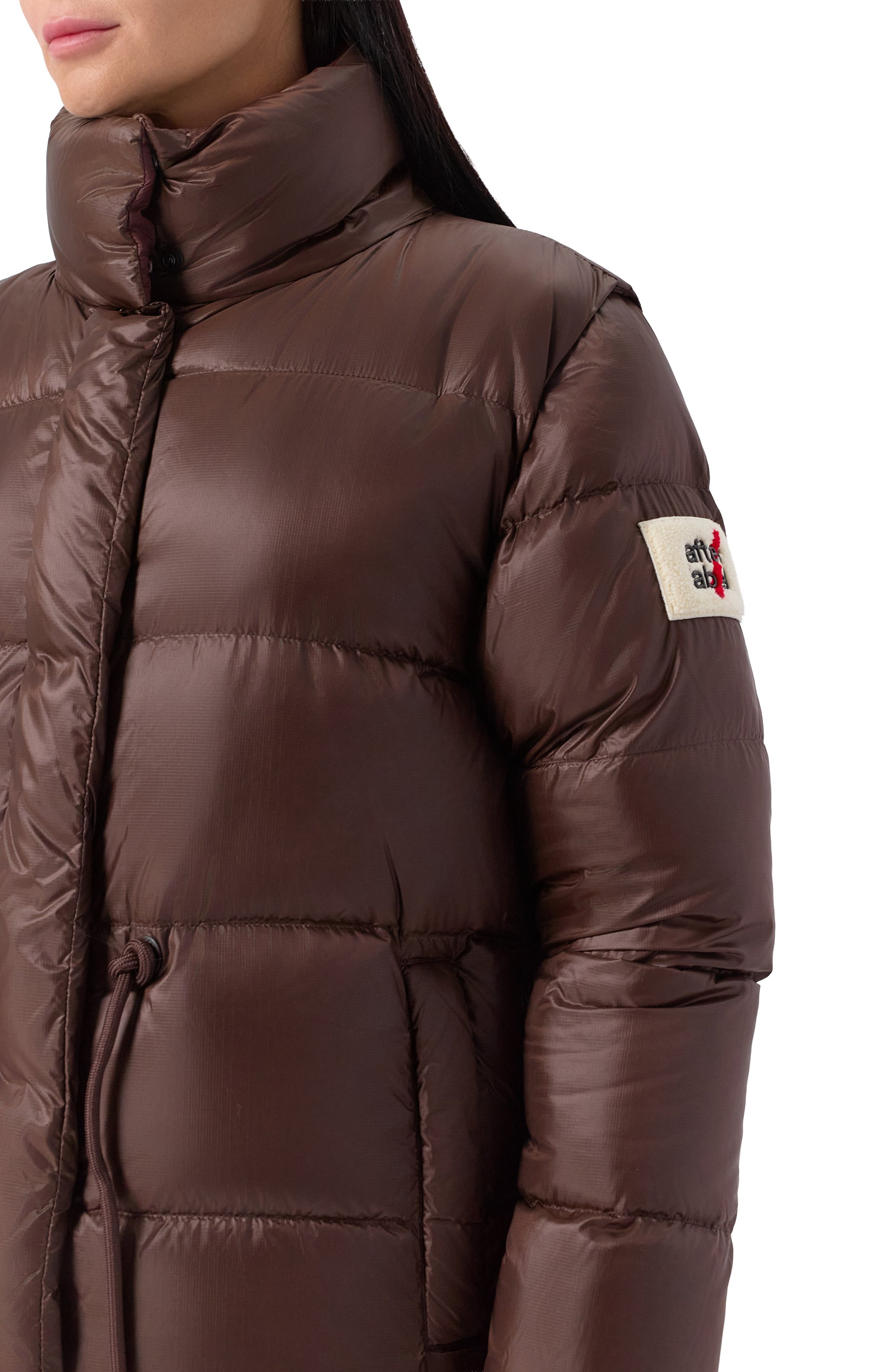 Пуховик AFTER LABEL коричневого цвета по цене 69950 руб., арт. MAGADAN/N051, фото 5 Пуховик AFTER LABEL, арт. MAGADAN/N051, фото 5