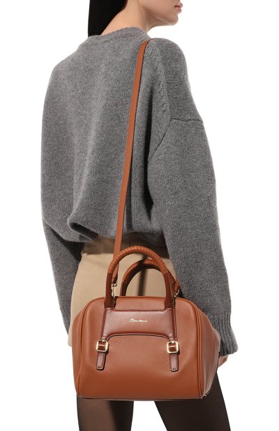 Сумка SANTONI коричневого цвета по цене 119500 руб., арт. DFBBA2418DB-HST4N01, фото 2 Сумка SANTONI, арт. DFBBA2418DB-HST4N01, фото 2