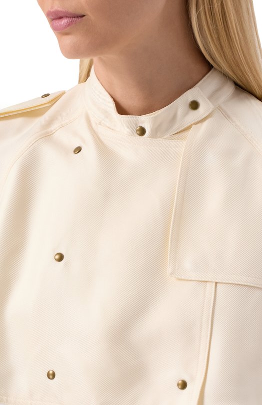 Платье из вискозы Burberry 8109095 Кремовый  8109095 Фото 5