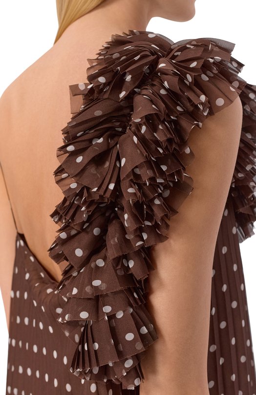 Платье P.A.R.O.S.H. D726181/PALLINA Коричневый  D726181/PALLINA Фото 4