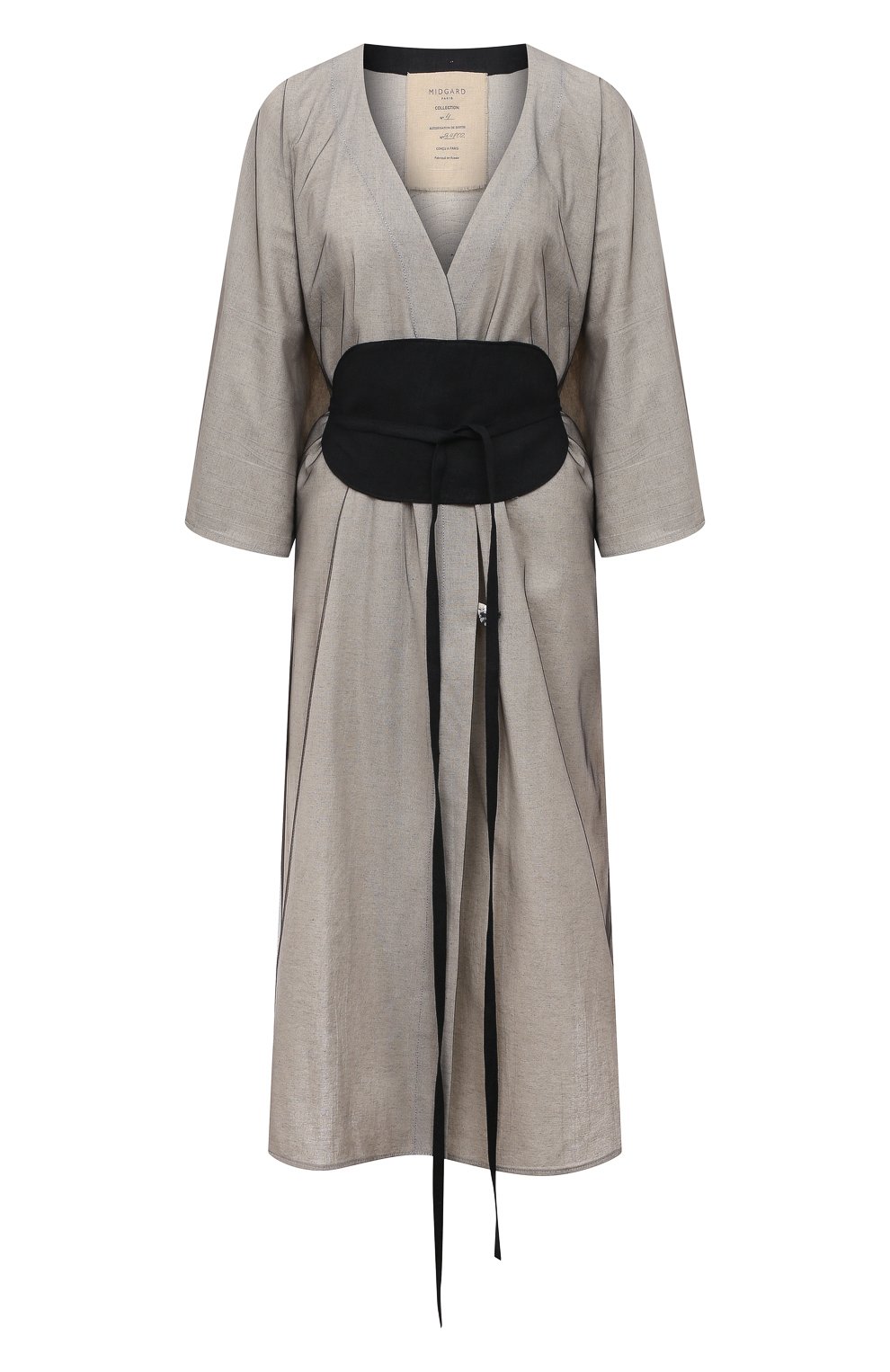 Туника изо льна и хлопка MIDGARD PARIS темно-бежевого цвета по цене 65000 руб., арт. B4802, фото 1 Туника изо льна и хлопка MIDGARD PARIS, арт. B4802, фото 1
