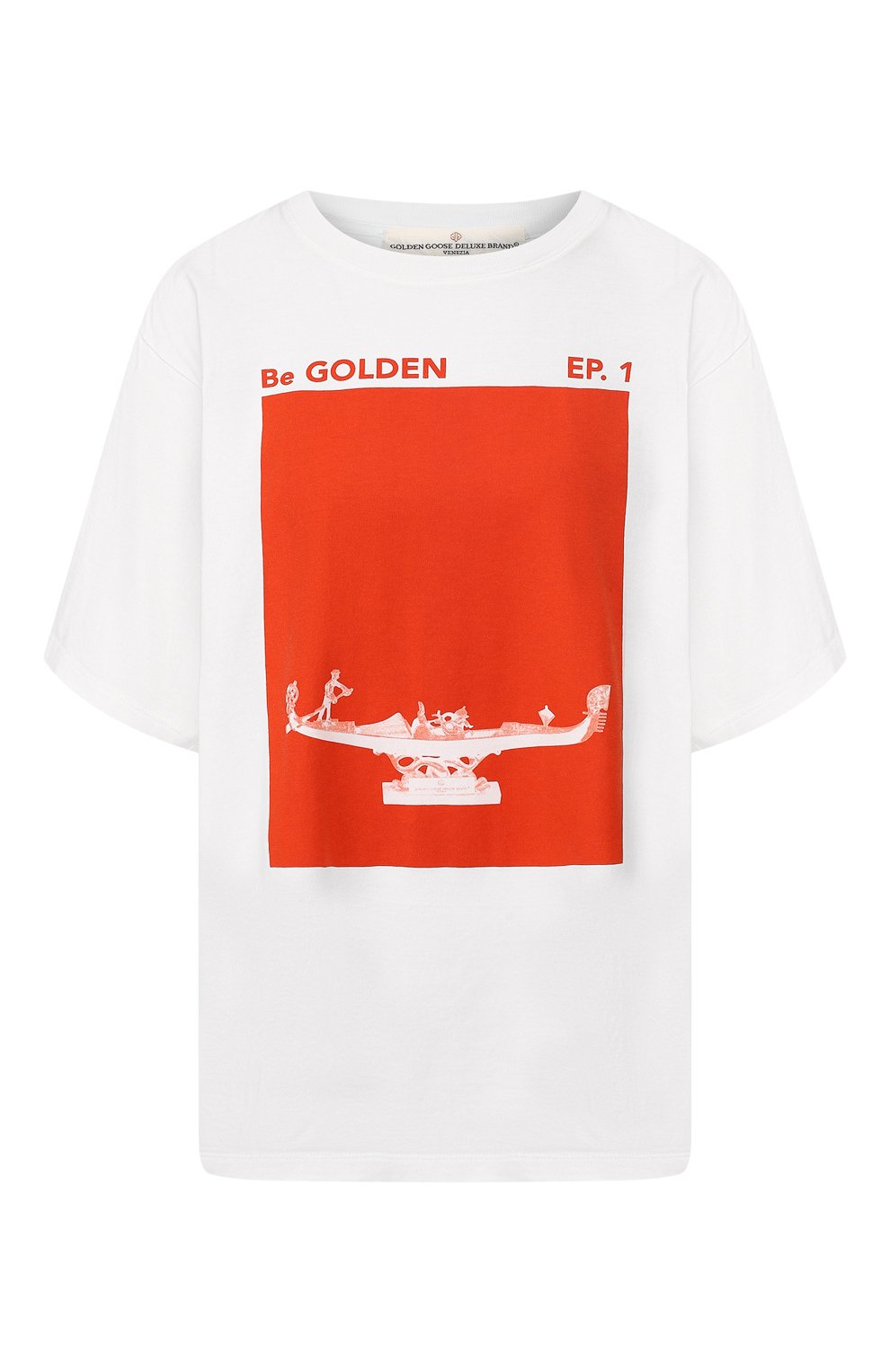 Хлопковая футболка GOLDEN GOOSE DELUXE BRAND, арт. G34WP026.F2, фото 1