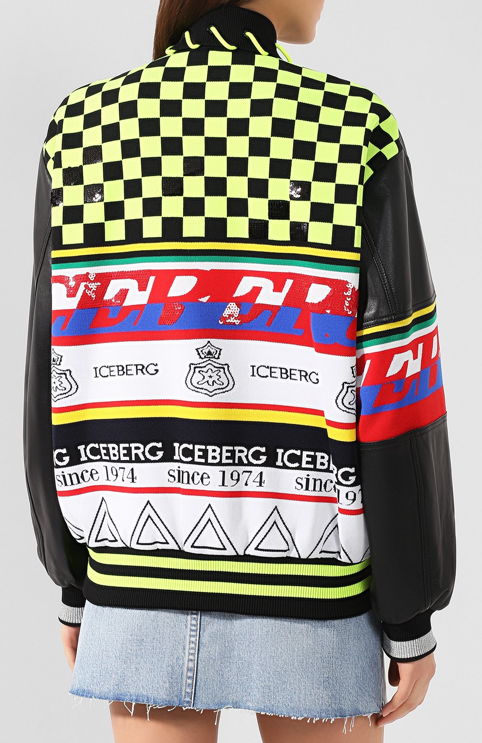 Кожаный бомбер ICEBERG, арт. 19E I2P0/Z021/6802, фото 4