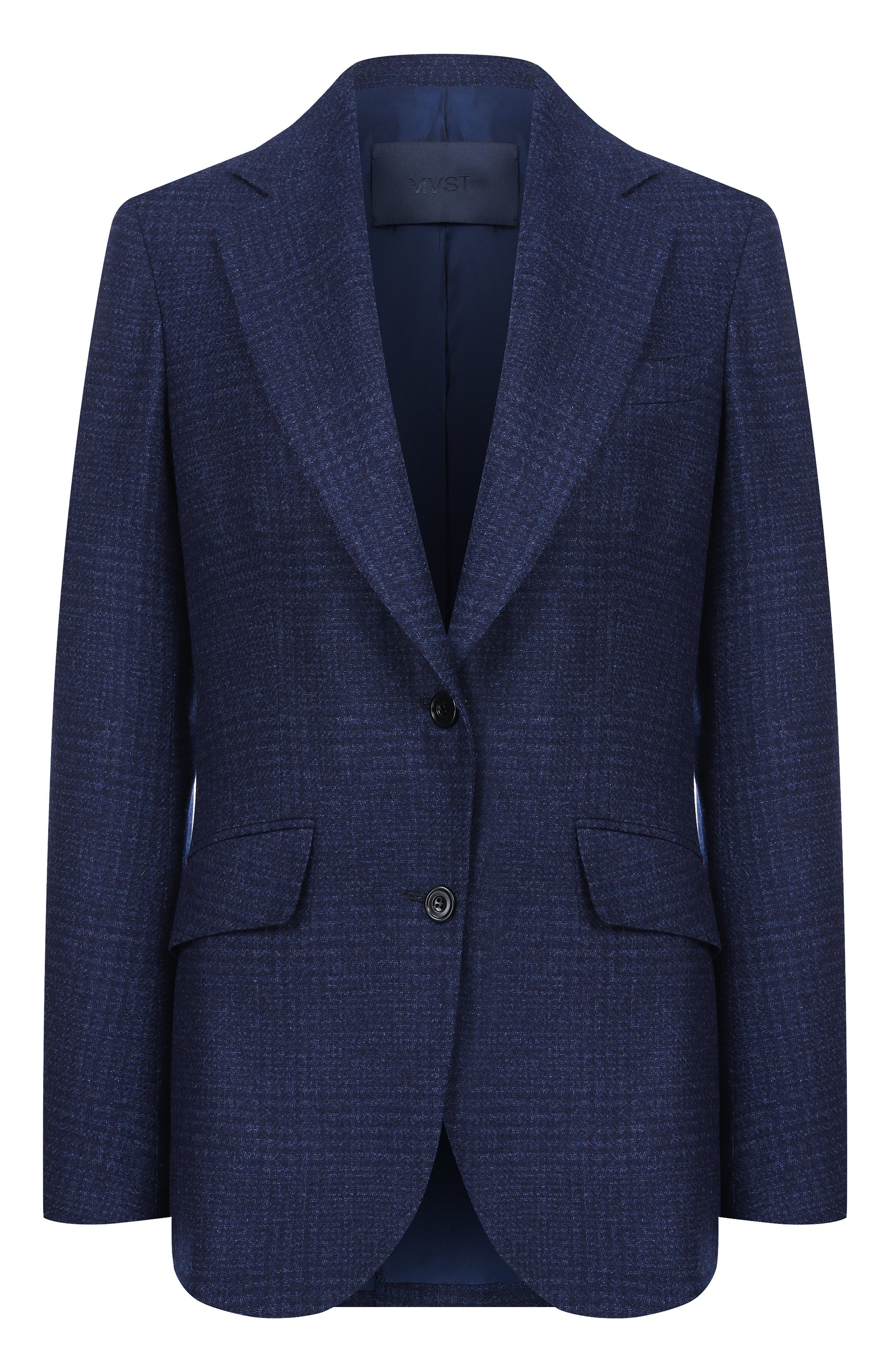 Жакет из шерсти и кашемира MVST синего цвета по цене 290500 руб., арт. SDG200/S0734005, фото 1 Жакет из шерсти и кашемира MVST, арт. SDG200/S0734005, фото 1
