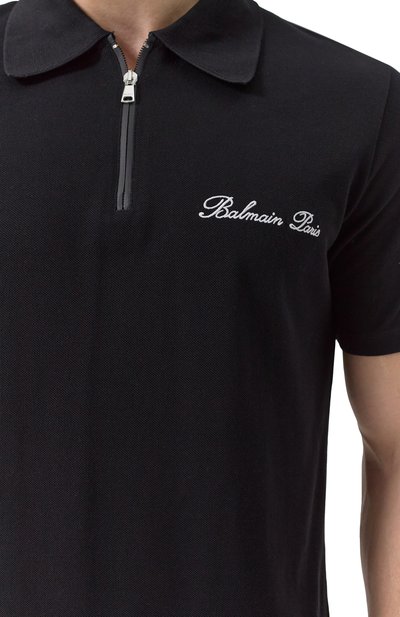 Хлопковое поло BALMAIN, арт. DH1GC028/BC78, фото 5