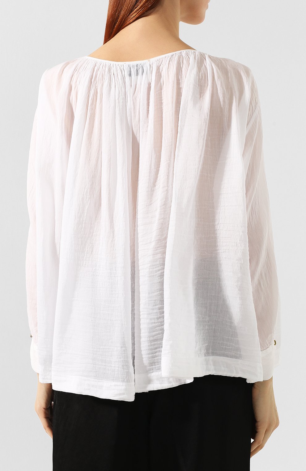 Блузка из хлопка и шелка FORTE_FORTE, арт. 6278, фото 4