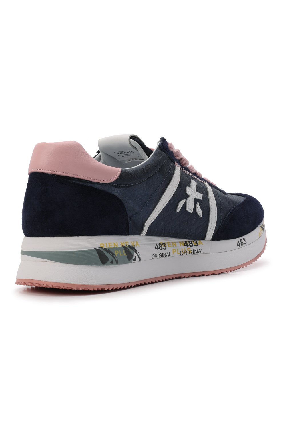 Комбинированные кроссовки conny PREMIATA синего цвета по цене 23500 руб., арт. C0NNY/VAR5613, фото 5 Комбинированные кроссовки conny PREMIATA, арт. C0NNY/VAR5613, фото 5