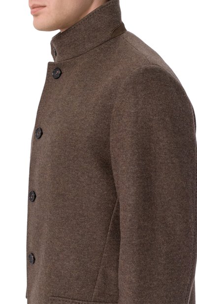 Кашемировое пальто LORO PIANA темно-коричневого цвета по цене 693500 руб., арт. FAF4702, фото 5 Кашемировое пальто LORO PIANA, арт. FAF4702, фото 5