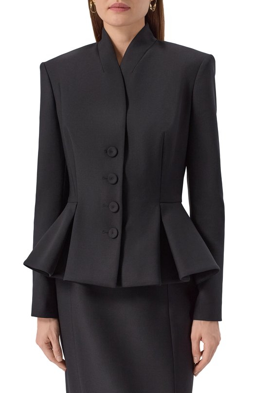 Шерстяной жакет Shervarli JA25-0019 Чёрный  JA25-0019 Фото 3