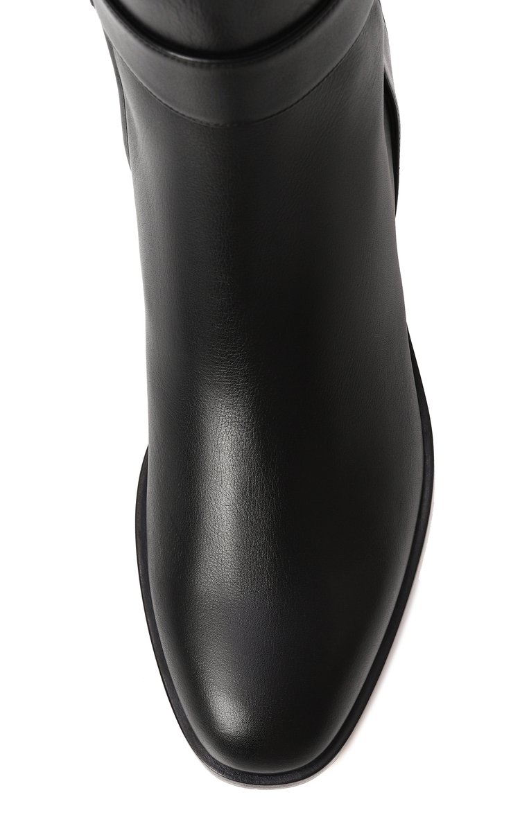 Женские кожаные ботильоны noor 45 JIMMY CHOO черного цвета, арт. N00R 45 | Фото 6 (Подошва: Плоская; Каблук высота: Низкий; Материал внутренний: Натуральная кожа; Материал внешний: Натуральная кожа; Каблук тип: Устойчивый; Материал утеплителя: Без утеплителя)