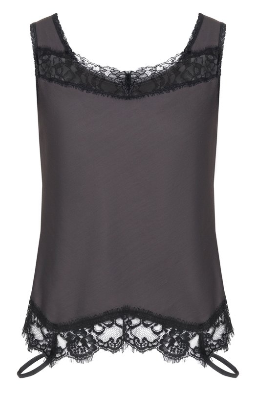 Топ из вискозы и хлопка MM6 S52NC0357/M35731 Серый S52NC0357/M35731