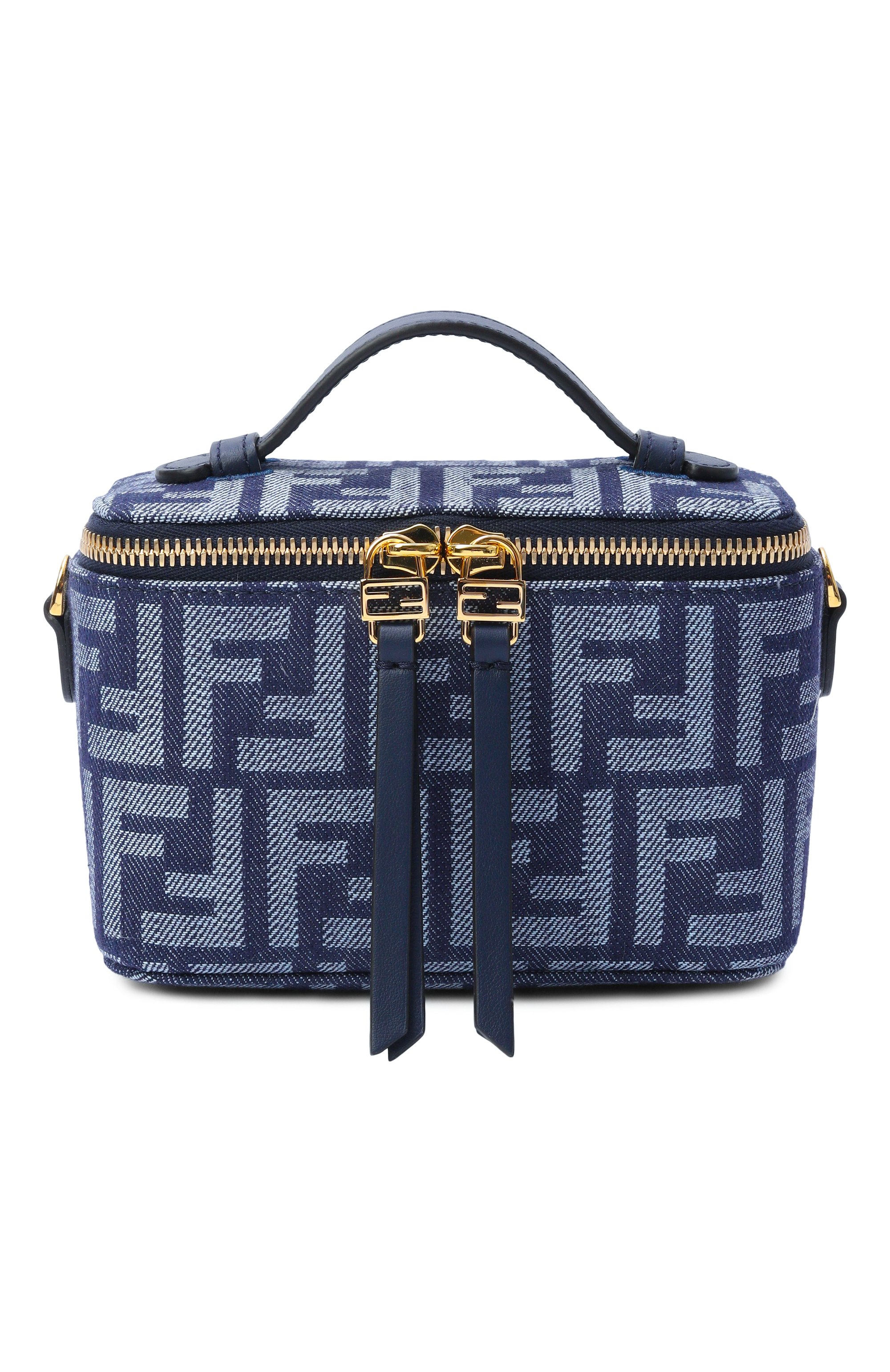 Сумка vanity FENDI синего цвета по цене 249000 руб., арт. 8BS108/AWVA, фото 1 Сумка vanity FENDI, арт. 8BS108/AWVA, фото 1