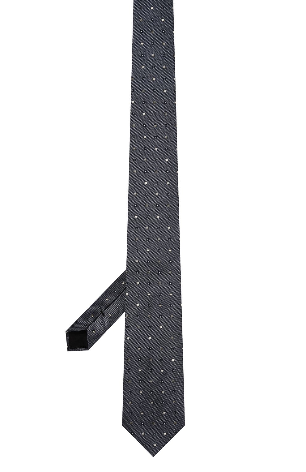Шелковый галстук BROUBACK темно-серого цвета по цене 5995 руб., арт. TIE 8CM/FW22, фото 3 Шелковый галстук BROUBACK, арт. TIE 8CM/FW22, фото 3