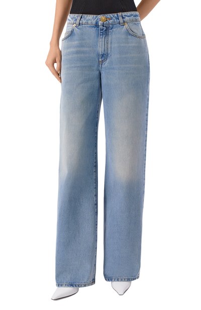 Джинсы BALMAIN голубого цвета по цене 117500 руб., арт. FF0MI051/DF97, фото 3 Джинсы BALMAIN, арт. FF0MI051/DF97, фото 3