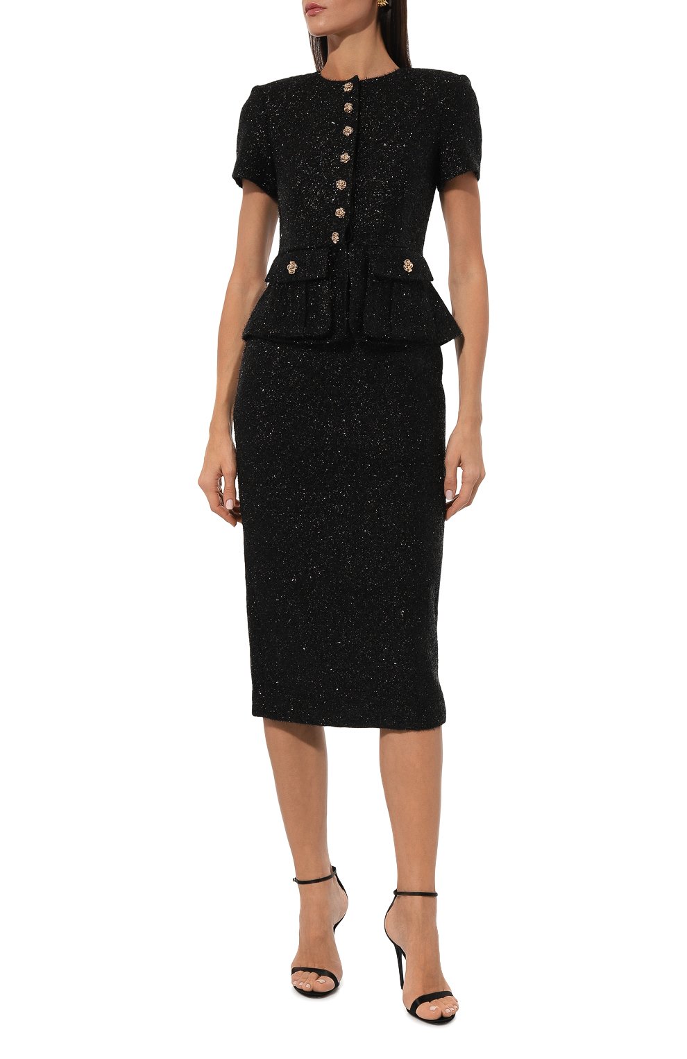 Твидовое платье SELF-PORTRAIT, арт. AW24-001MB-B, фото 3