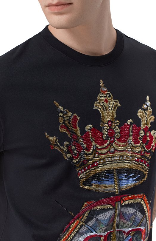 Хлопковая футболка Philipp Plein SAFC MTK8863 PJY002N Чёрный  SAFC MTK8863 PJY002N Фото 5