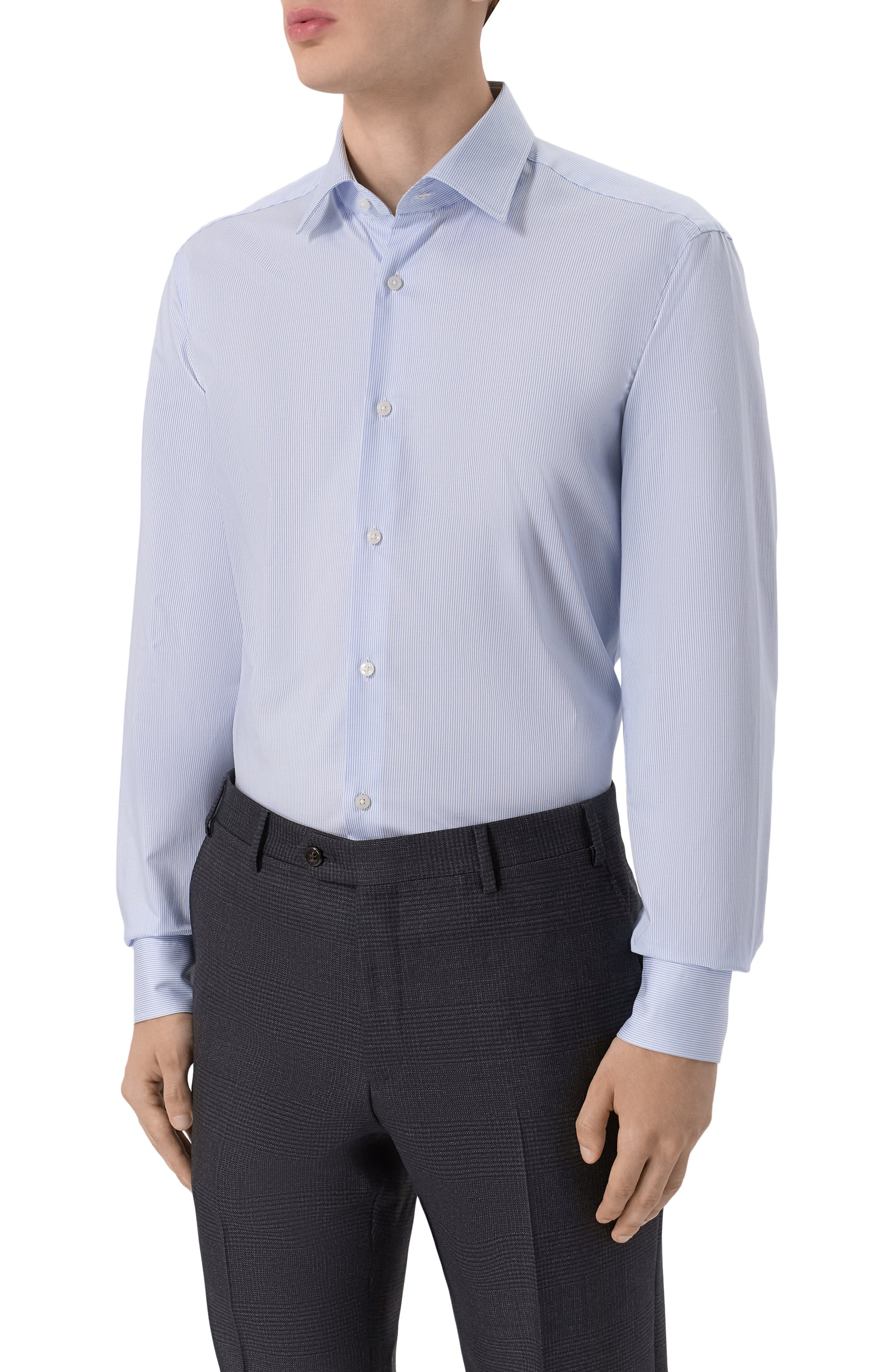 Хлопковая сорочка BOSS, арт. 50545121, фото 3