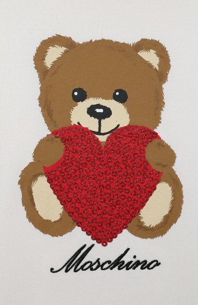 Хлопковая футболка MOSCHINO, арт. H4M02T/LBA11/10A-14A, фото 3