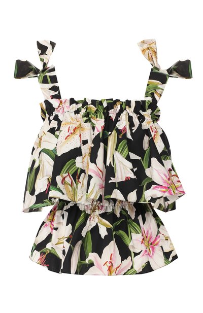 Женский хлопковый топ DOLCE & GABBANA, арт. F72W7T/HS5E0