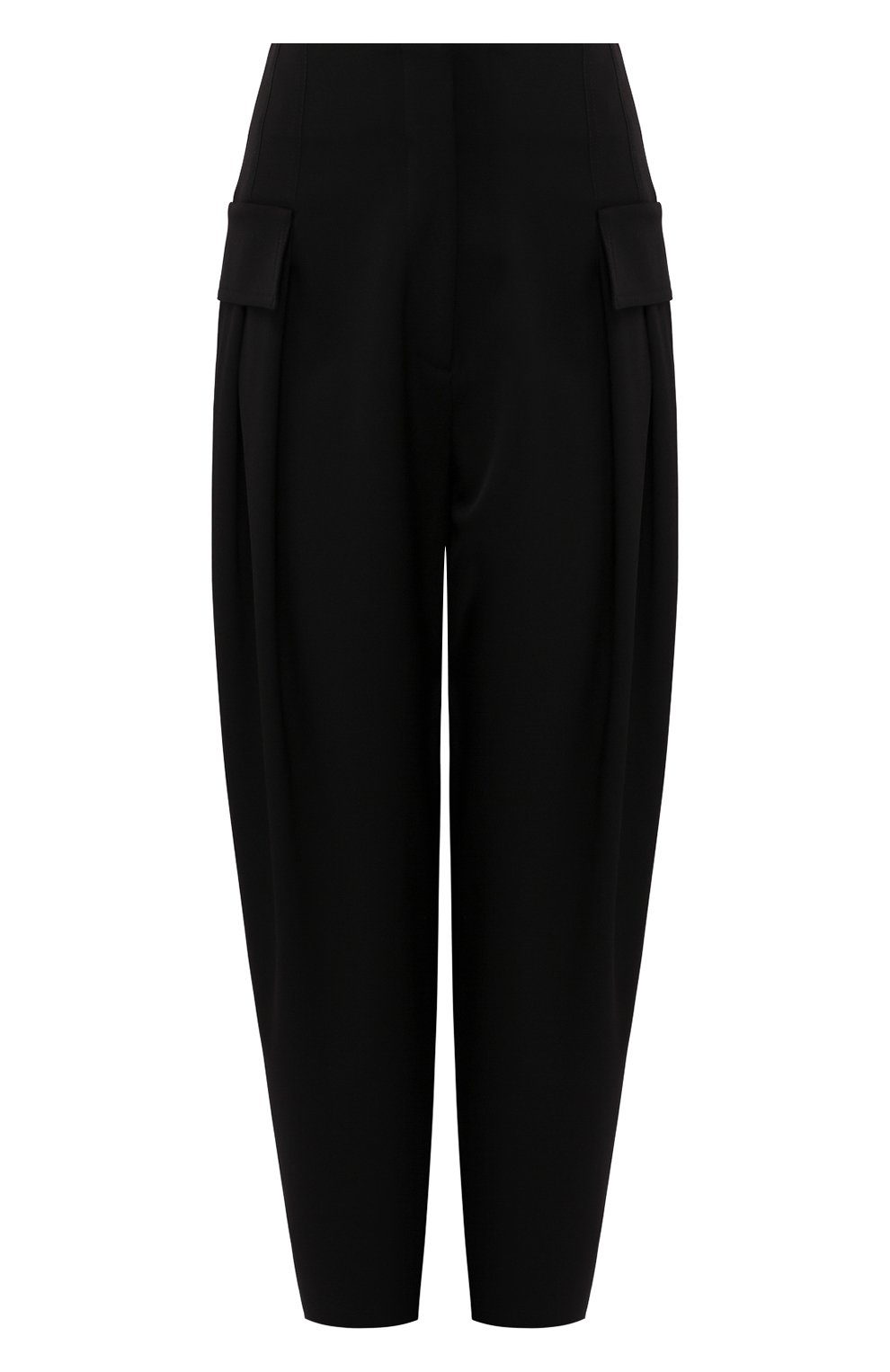 Шерстяные брюки STELLA MCCARTNEY черного цвета по цене 49300 руб., арт. 594972/SMB48, фото 1 Шерстяные брюки STELLA MCCARTNEY, арт. 594972/SMB48, фото 1