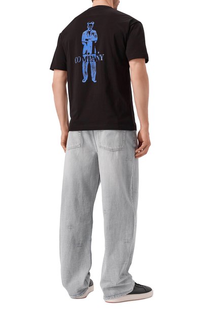 Хлопковая футболка C.P. COMPANY, арт. 18CMTS141A005100W, фото 2