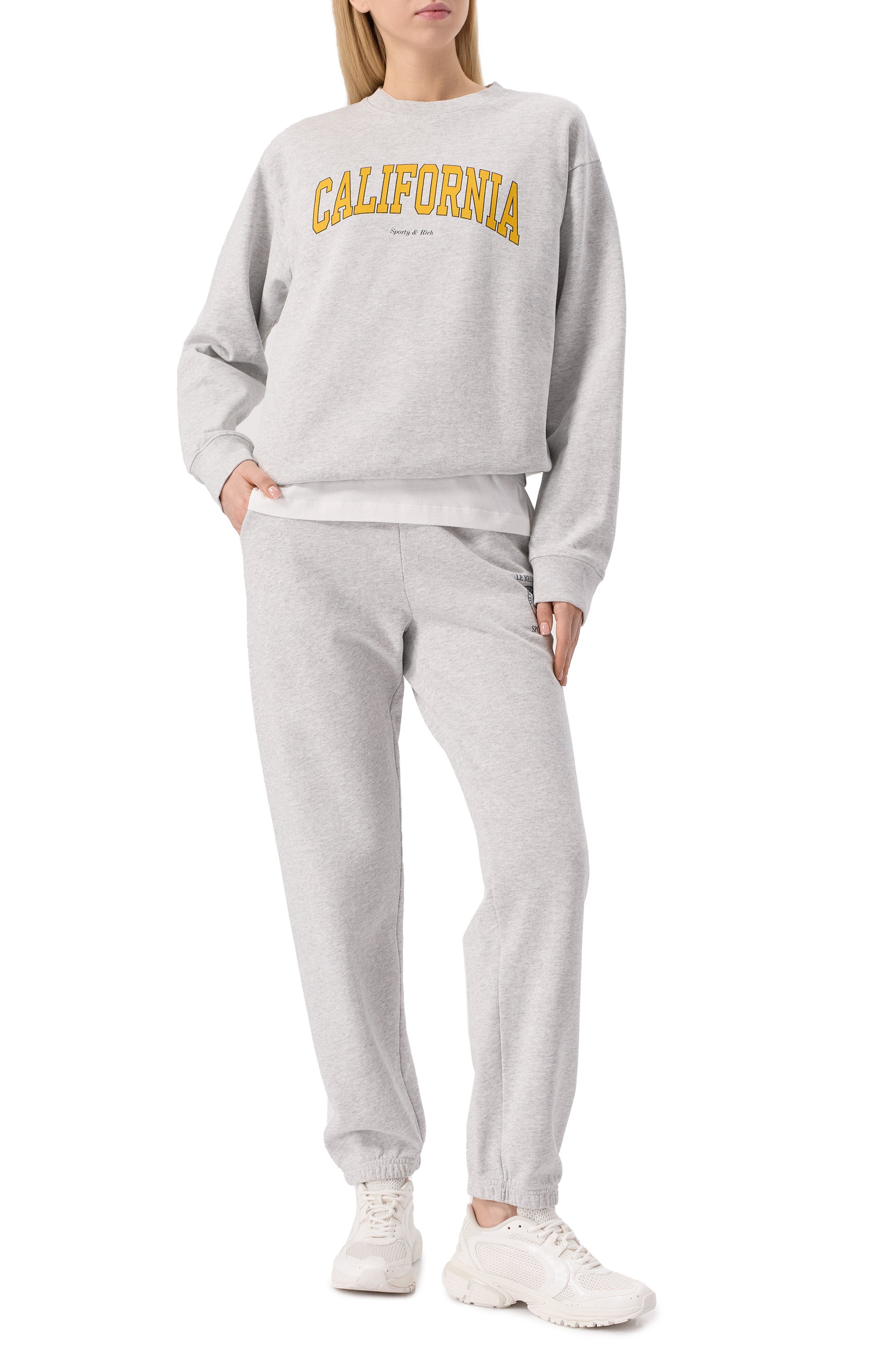 Хлопковый свитшот SPORTY AND RICH, арт. ST071508501GY03, фото 6