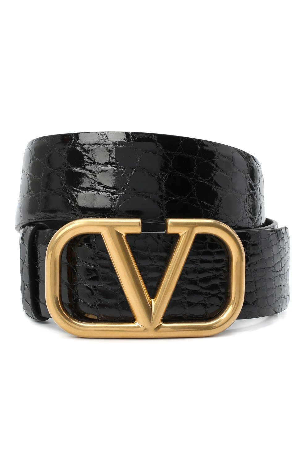 Ремень из кожи аллигатора vlogo signature VALENTINO, арт. UW2T0S11/QRL/AMIS, фото 1