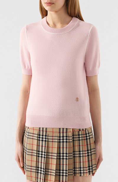 Кашемировый топ BURBERRY розового цвета по цене 79950 руб., арт. 8028820, фото 3 Кашемировый топ BURBERRY, арт. 8028820, фото 3