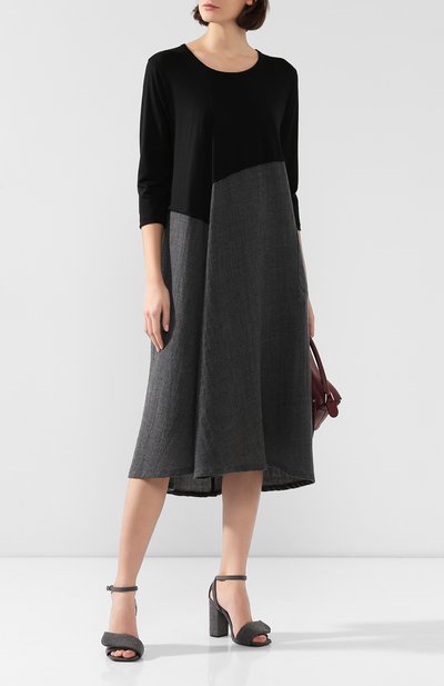 Шерстяное платье YOHJI YAMAMOTO, арт. YJ-D07-126, фото 2