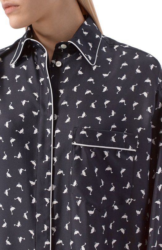 Шелковое платье Moschino A0471/0562 Чёрный  A0471/0562 Фото 4