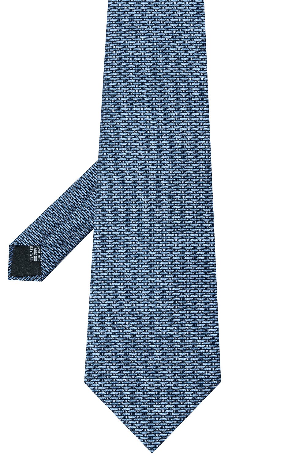 Шелковый галстук LANVIN голубого цвета по цене 15000 руб., арт. TIE/2056, фото 3 Шелковый галстук LANVIN, арт. TIE/2056, фото 3