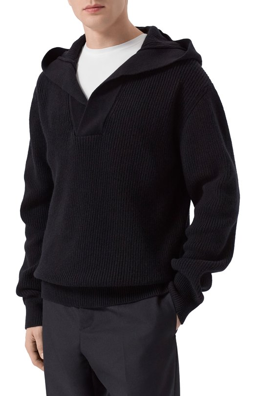 Пуловер из шерсти и кашемира Laneus F5LAMAKH006 Чёрный  F5LAMAKH006 Фото 3