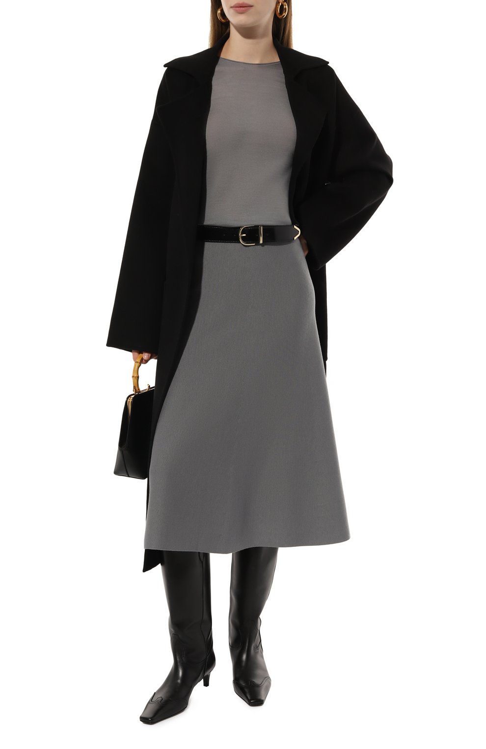 Шерстяной пуловер MRZ серого цвета по цене 35150 руб., арт. 0004, фото 2 Шерстяной пуловер MRZ, арт. 0004, фото 2