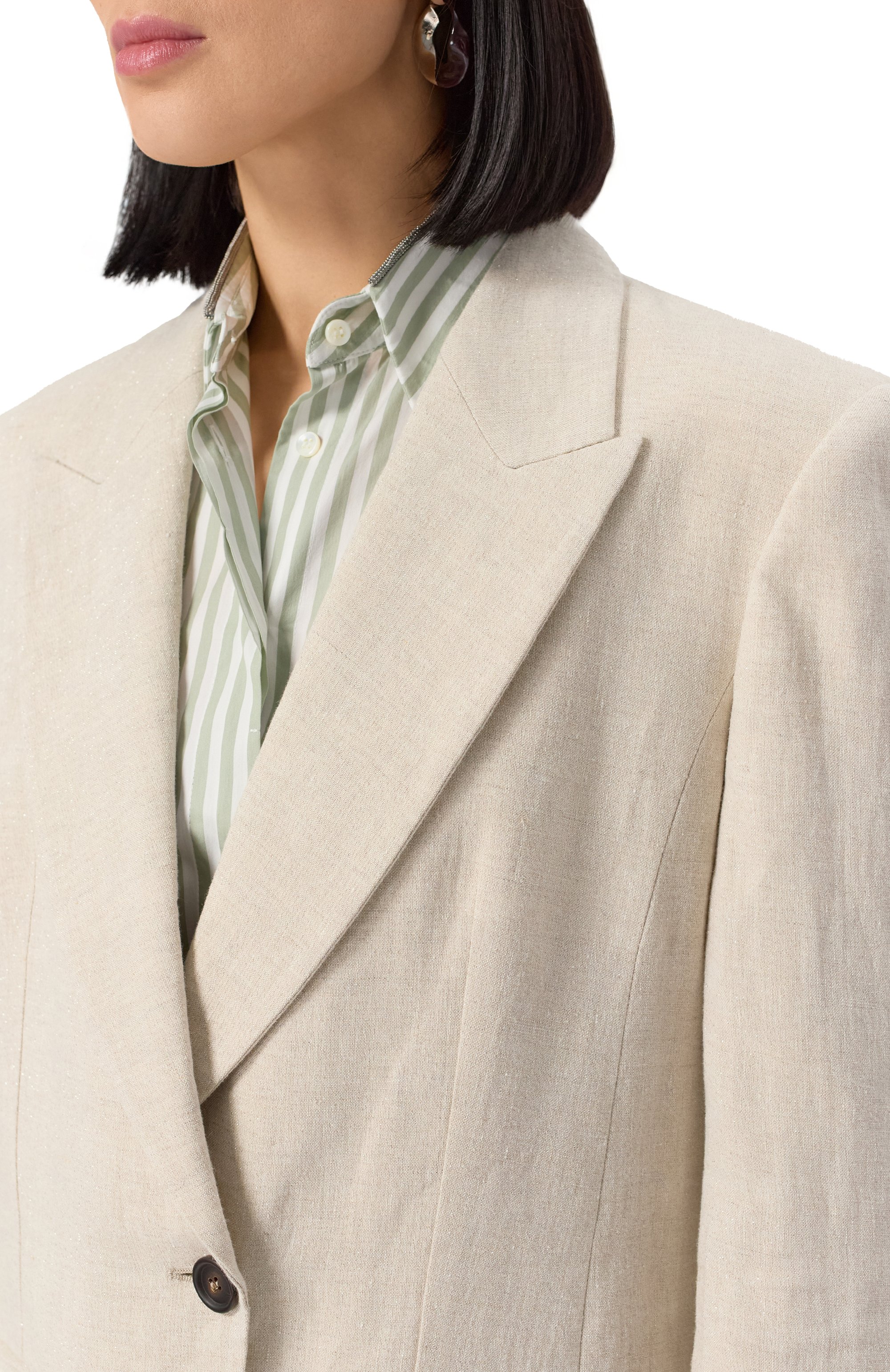 Льняной жакет BRUNELLO CUCINELLI, арт. MH5477221, фото 5