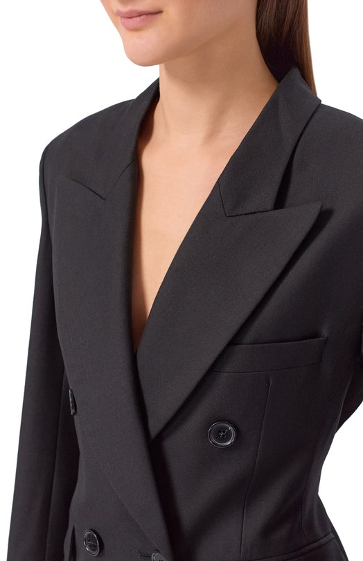 Шерстяное пальто Nina Ricci 26PCMA005/WV0323 Чёрный  26PCMA005/WV0323 Фото 4