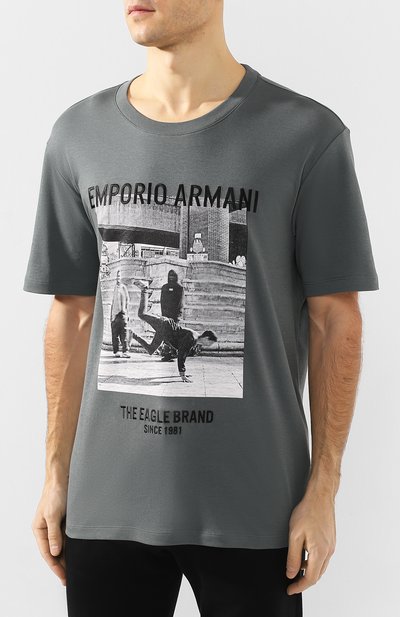 Хлопковая футболка EMPORIO ARMANI, арт. 3H1T65/1J92Z, фото 3