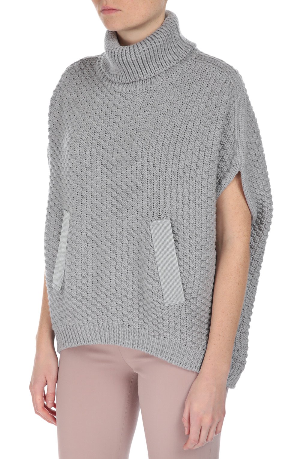 Свитер свободного кроя с укороченным рукавом и карманами MONCLER, арт. B2-093-00818-00-03510, фото 3