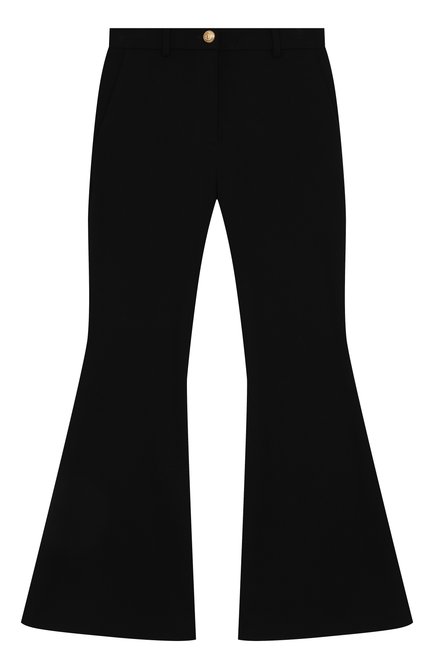 Детские брюки из вискозы BALMAIN черного цвета, арт. BW6A80 | Фото 1 (Нос: Не проставлено; Материал внешний: Вискоза; Материал сплава: Проставлено)