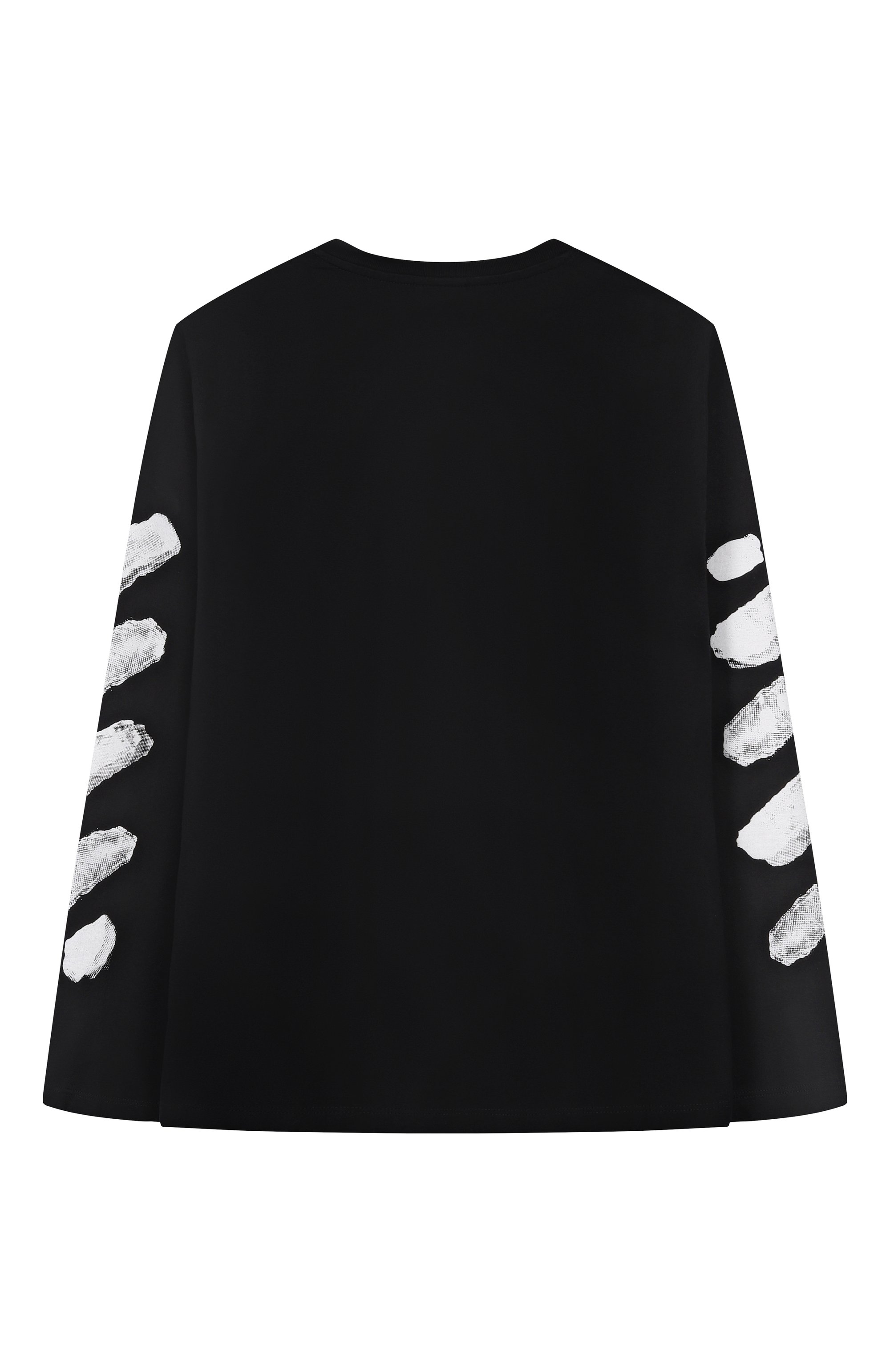 Хлопковый лонгслив OFF-WHITE черного цвета по цене 24200 руб., арт. 0BAB001F25JER002/12+, фото 2 Хлопковый лонгслив OFF-WHITE, арт. 0BAB001F25JER002/12+, фото 2