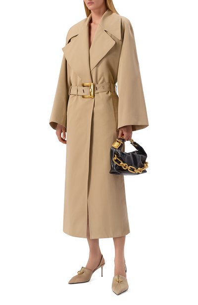 Женский хлопковый плащ BALMAIN, арт. GF1TL190/CG43