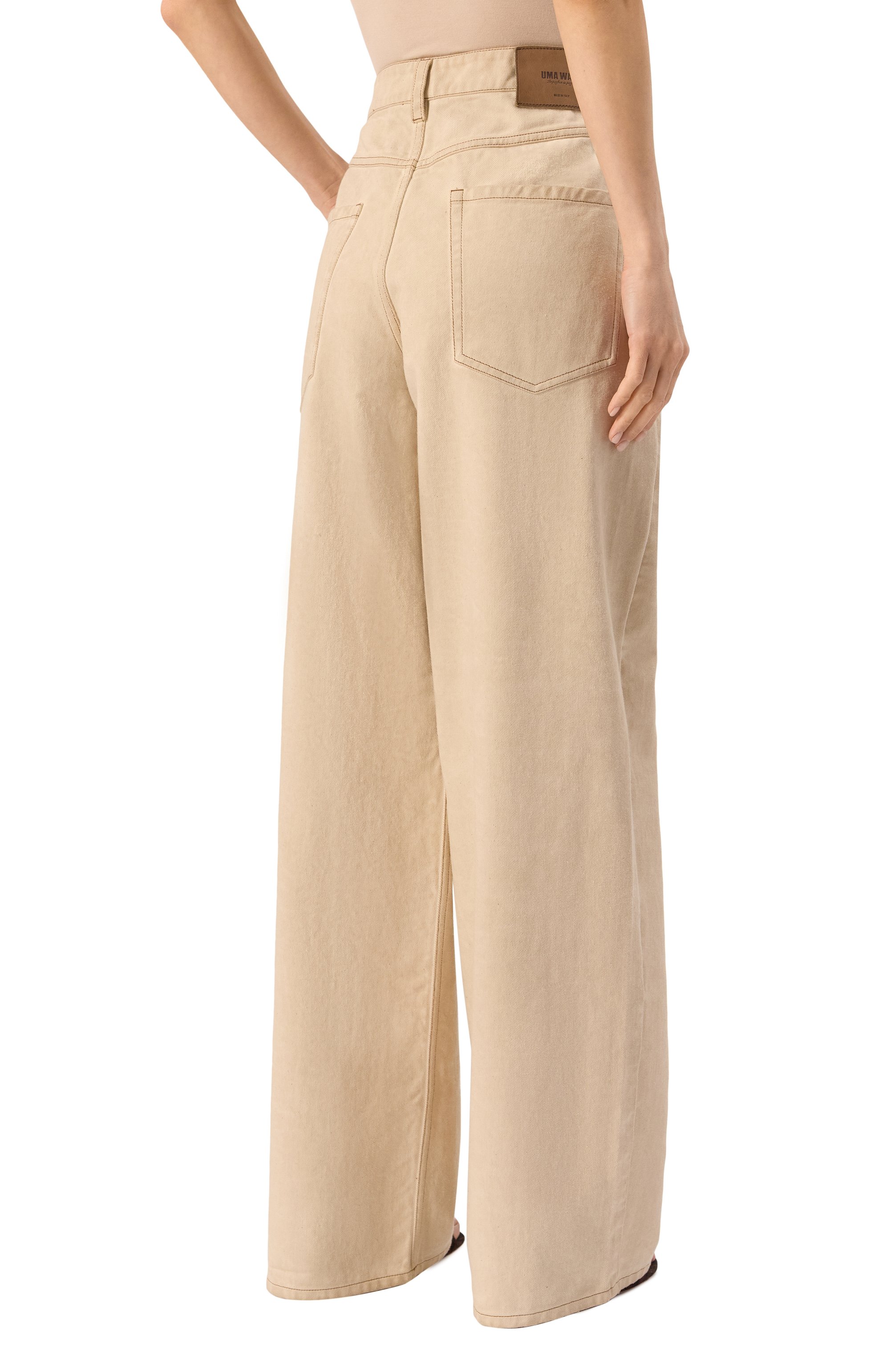 Джинсы UMA WANG бежевого цвета по цене 74250 руб., арт. UW3038/SAMPLE, фото 4 Джинсы UMA WANG, арт. UW3038/SAMPLE, фото 4