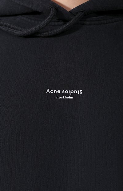 Хлопковое худи ACNE STUDIOS, арт. AI0049/W, фото 5